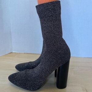 Aldo Pull On Glitter Boots-Size 6
